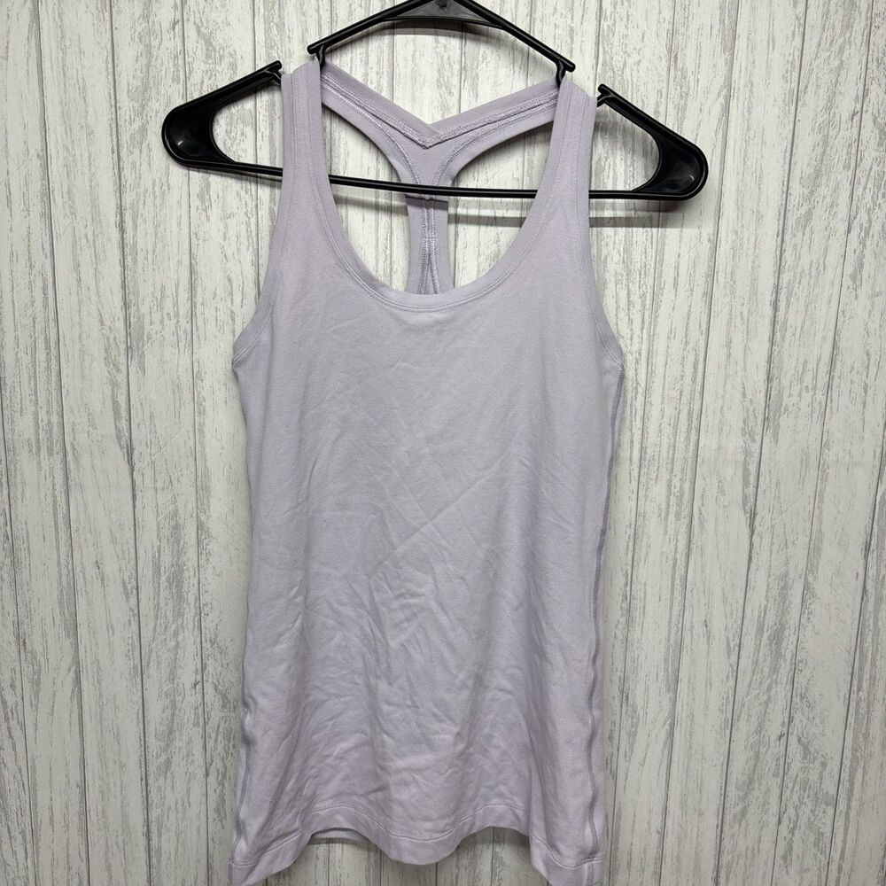 Womens Size 6 Lululemon Cool Racerback Tank Purple EUC